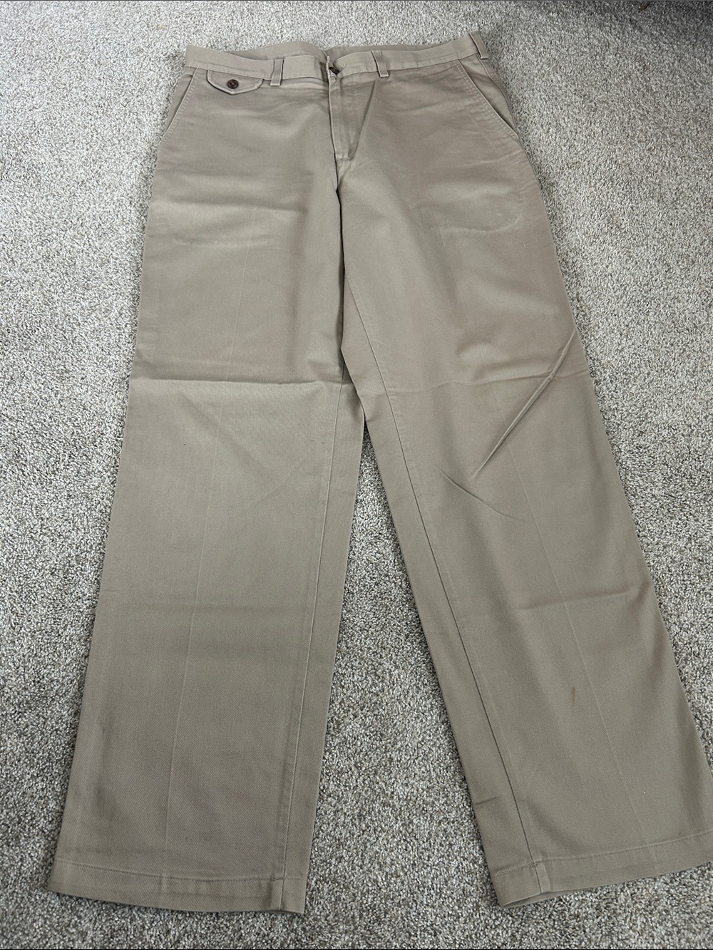 Savane Men's Khaki Straight-Leg Chinos in Light Tan